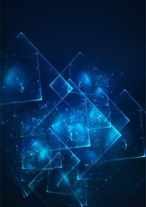 blue abstract background, geometrical