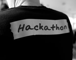Black & white image of SF AppWorks Hackathon T-shirt 