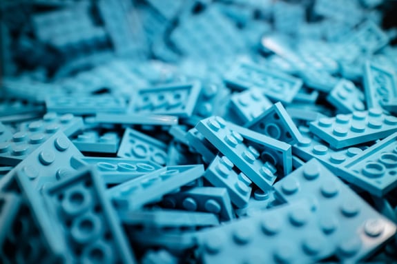 lego pieces as a concept of no code development services