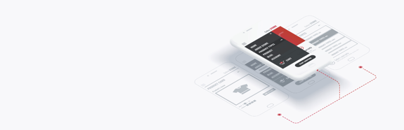 mockup image, as a concept of delivery of custom apps