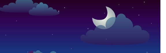 night graphics, as a concept of Software application that improves sleep